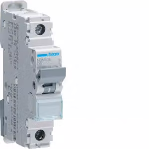 Interruttore Hager LS unipolare 10 kA/15 kA D-6A 1M NDN106