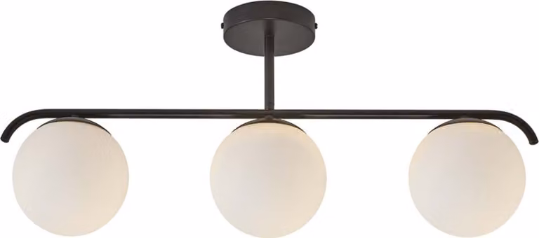 Nordlux Grant - 3 pendenti lunghezza 69,3 cm nero a 3 luci sferiche