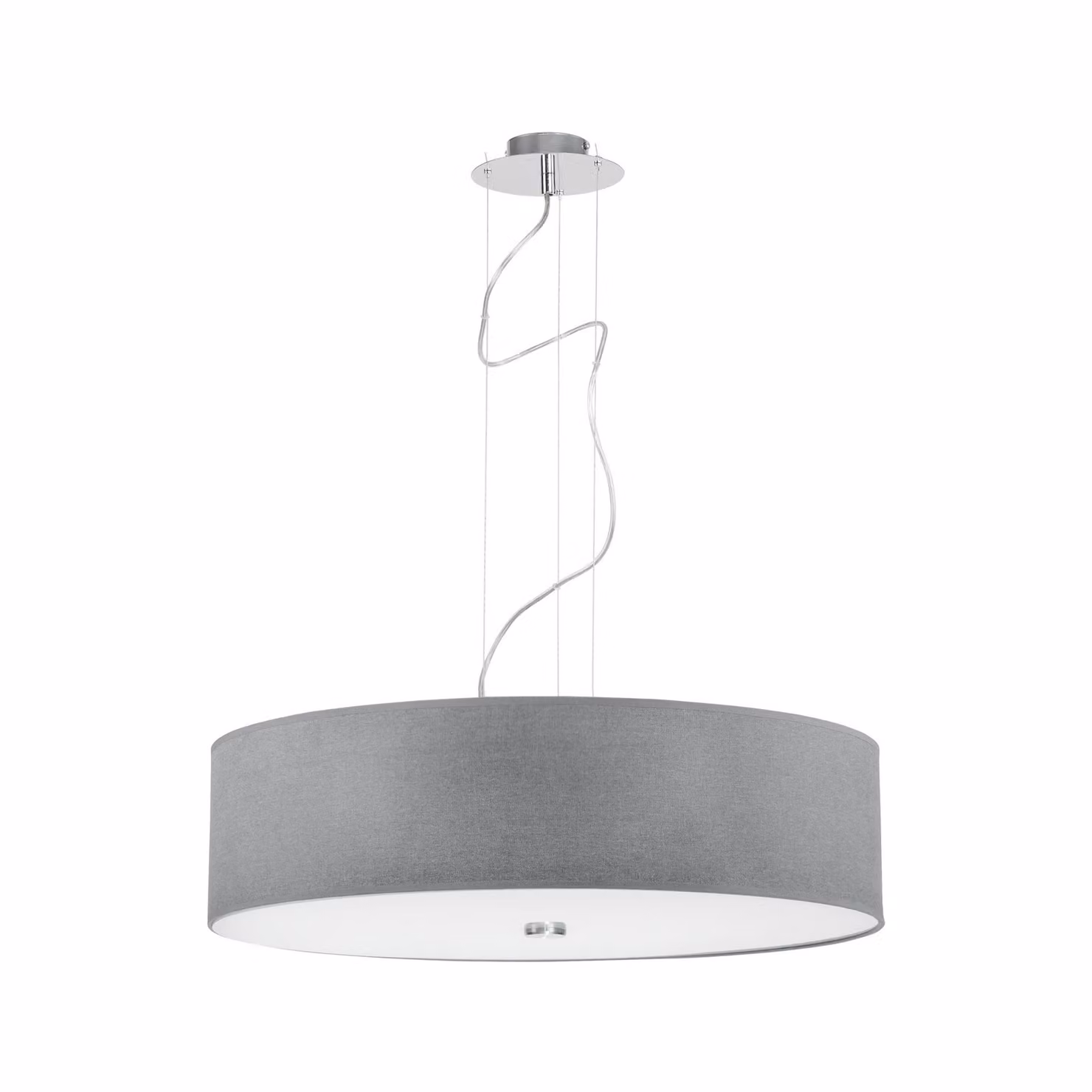 Lampada a sospensione lampadario Nowodvorski VIVIANE grigio, tessuto 6773