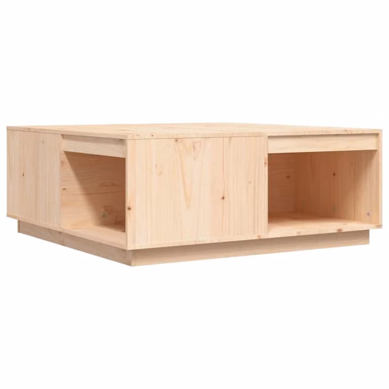 Tavolino da Salotto 100x101x40,5 cm in Legno Massello di Pino