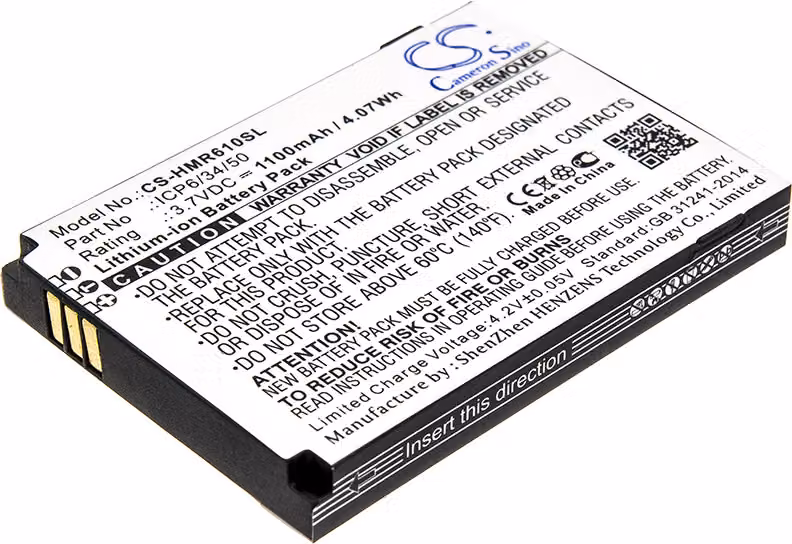 TECHTEK Batteria compatibile con [HumanWare] SmartView Versa, SmartView Versa+ sostituisce ICP6/34/50