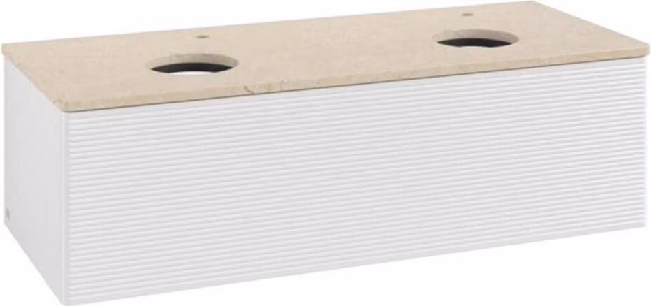 Mobiletto V&B con struttura frontale, con illuminazione Antao 120x36x50cm, HL, WBP botti. Lac