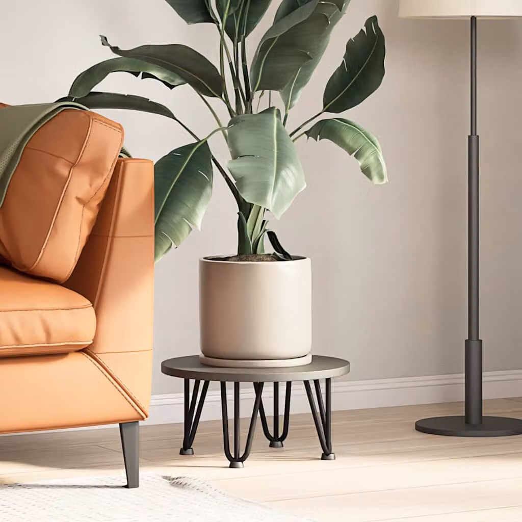 vidaXL Gambe a forcina per tavolino da caffè 4 pz nere 20 cm