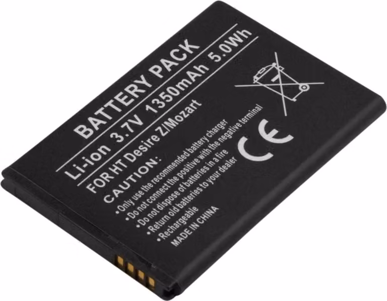 Avizar, batteria di ricambio HTC Desire Z/Mozart 3,7 V 1350 mAh Li-Ion, nero