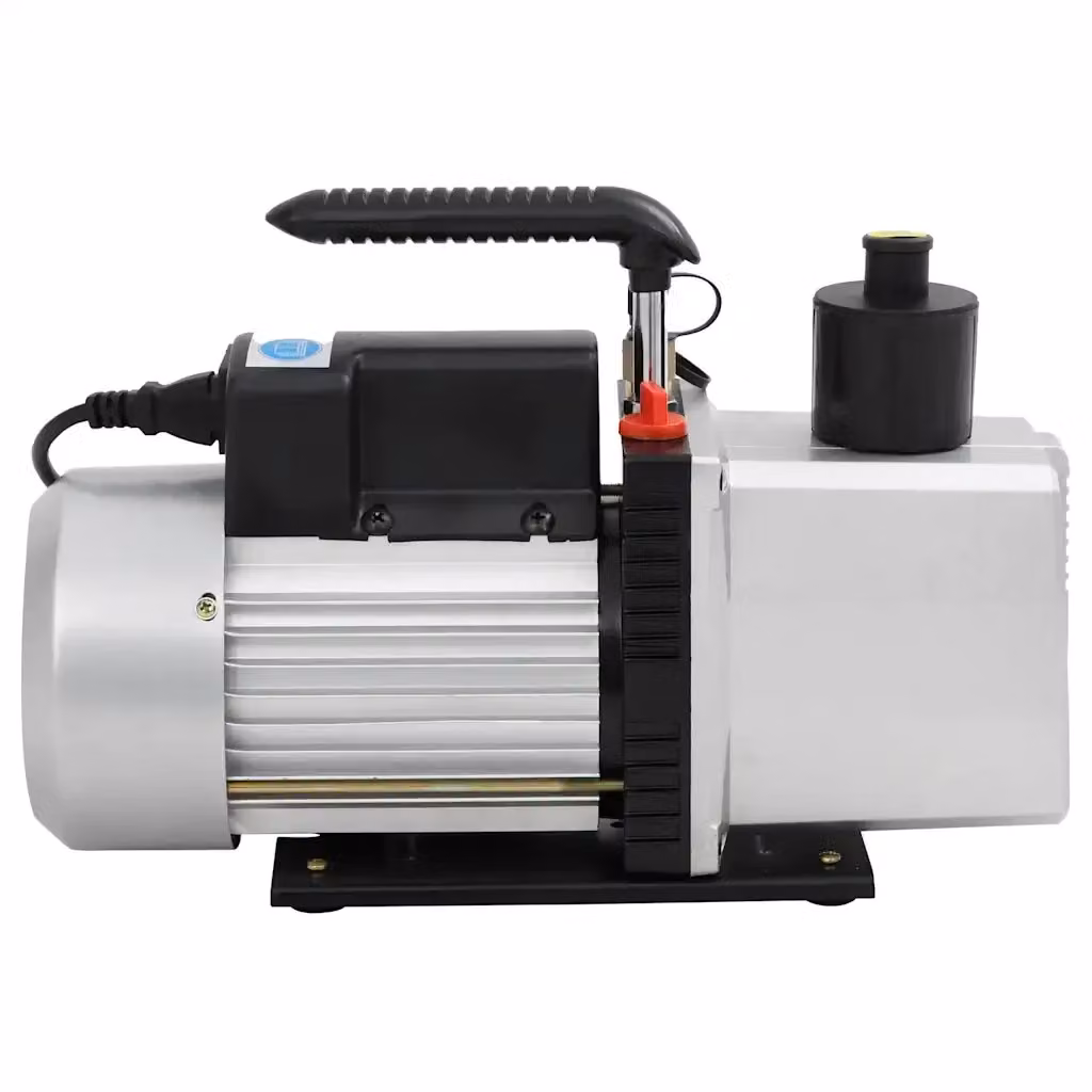 Pompa per Vuoto a 2 Stadi vidaXL 100 L/min in Alluminio Argento – 2