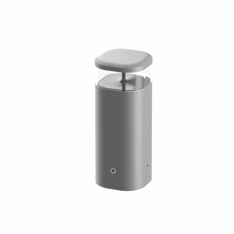 Flos Architectural FLOS Pointbreak Bollard 2, 2.700K grigio 30cm 2, Alluminio / Grigio / Zincato, Alluminio, Design, Lampada LED da esterni