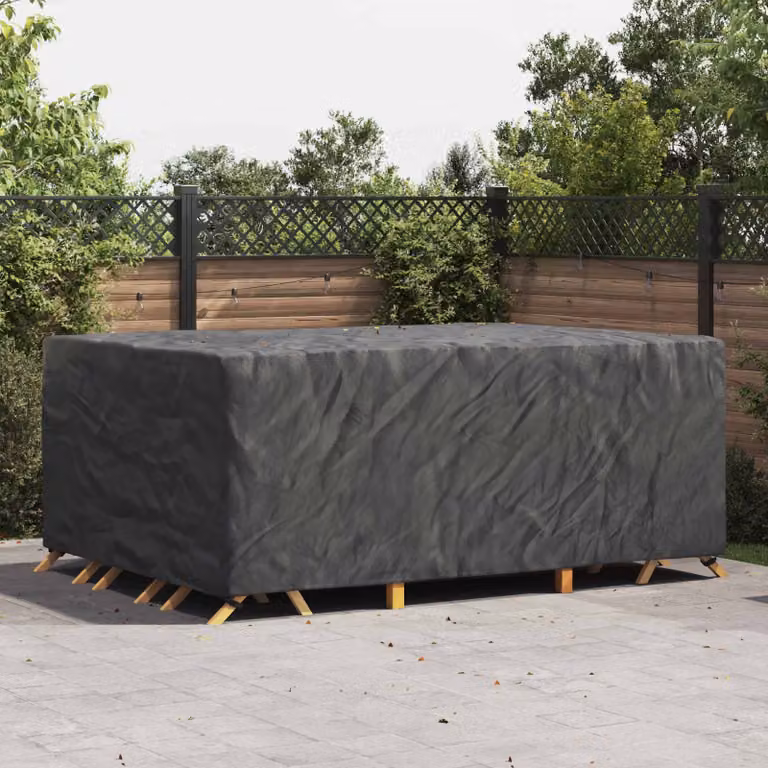 Copertura per mobili vidaXL impermeabile, colore nero, L: 270 cm, P: 180 cm, H: 90 cm