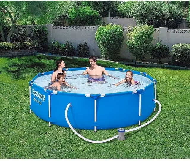 Trade Shop - Piscina Fuori Terra Steel Pro 305x76cm Set Rotonda Con Pompa Di Filtraggio 56679 -