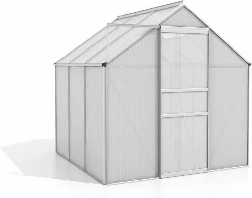 Serra Vitavia Comet 3800 in alluminio anodizzato e policarbonato alveolare 4mm, 195 x 195 h 197 cm Made in Germany
