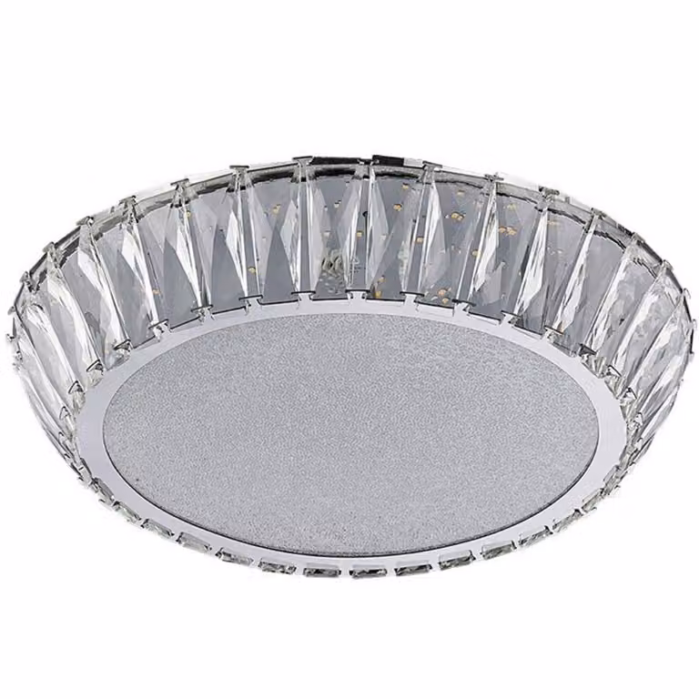 Plafoniera LED VENUS 30W 3000K Ø40cm cromo con cristalli