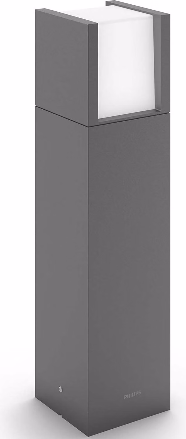 Lampada a colonna LED per esterni Philips 8719514490246 Arbour IP44 3,8 W 800 lm 3000 K antracite