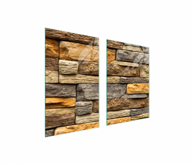 Piatto Di Protezione In Vetro Per Cucina 65X52 Brick