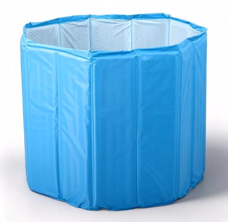 Vaschetta gonfiabile per adulti, vasca da bagno pieghevole in PVC, vasca portatile di dimensioni 80x65 cm (circa 31,50x25,59 pollici)