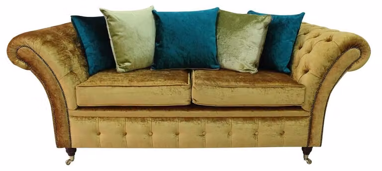 Chesterfield Design Luxus Polster Sofa Couch Sitz Garnitur Leder #231