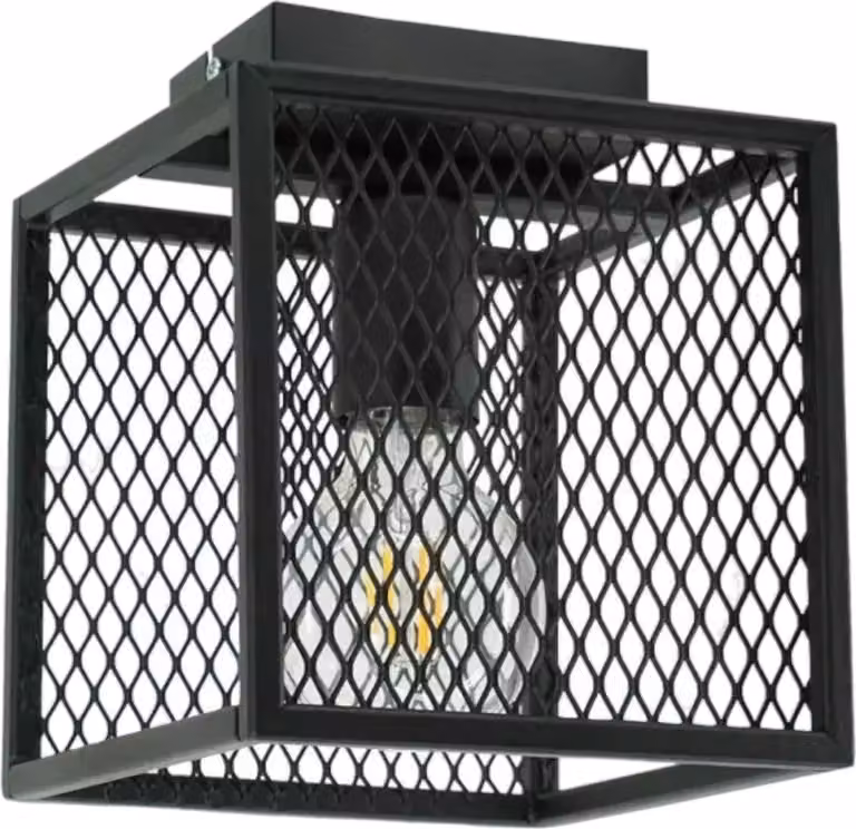 Lampada a sospensione moderna Loft Horus Plus 2891/Z-B-1 in metallo nero E27 IP 20