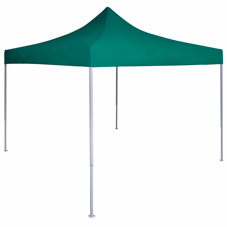 Tenda Party vidaXL in tessuto Oxford verde e bianco, L/P/H: 291 x 291 x 315 cm