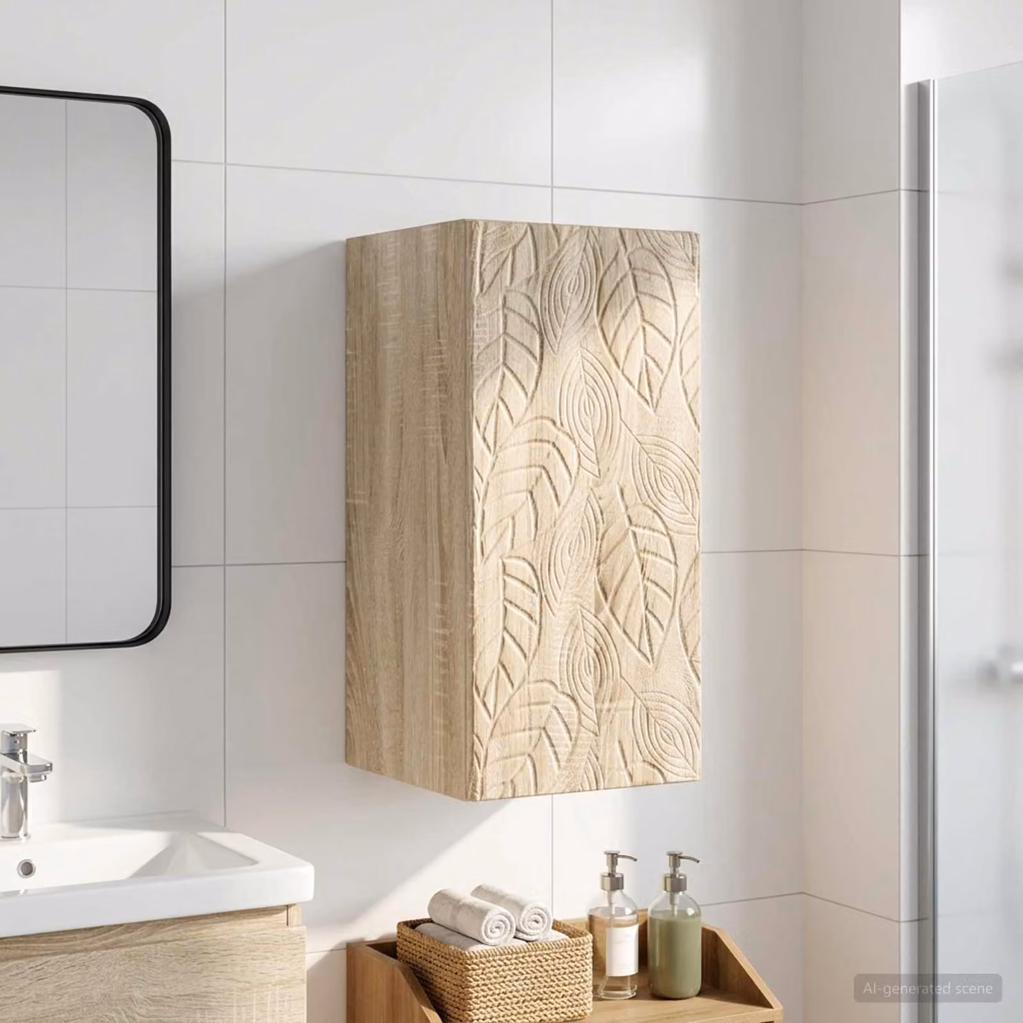 Armadio da bagno a muro vidaXL DELFT Rovere Sonoma, L 30 cm x P 31 cm x H 59 cm