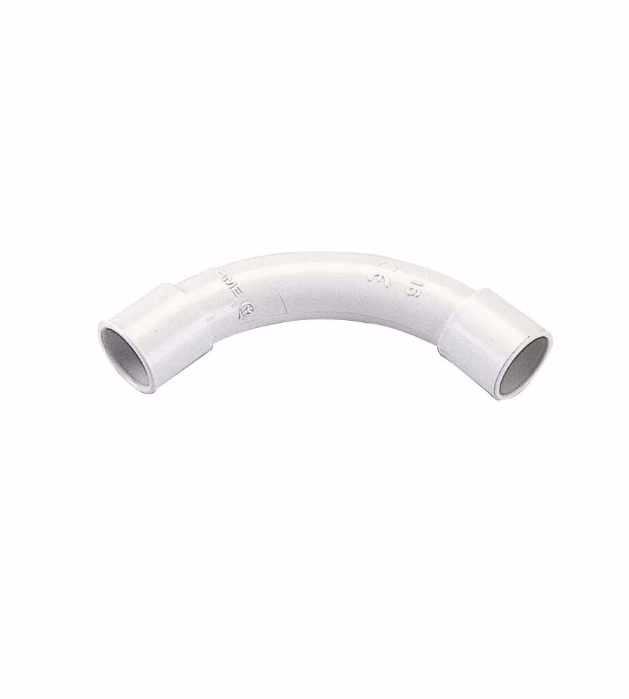 Poly Pool Curva 90° per tubi rigidi diam. 16 mm grigia - Canaline e raccordi