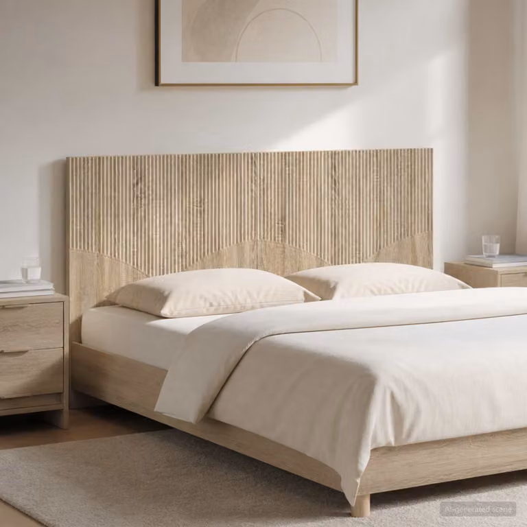Testiera da muro vidaXL HOORN in legno ingegnerizzato Rovere Sonoma marrone con mensola integrata L: 160 cm, H: 50 cm, P: 14 cm