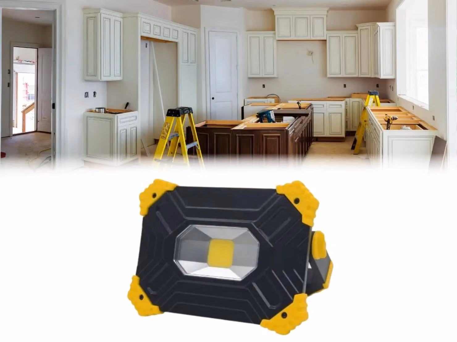 NEDES Lampada/proiettore da lavoro a LED, 10W - WL21R