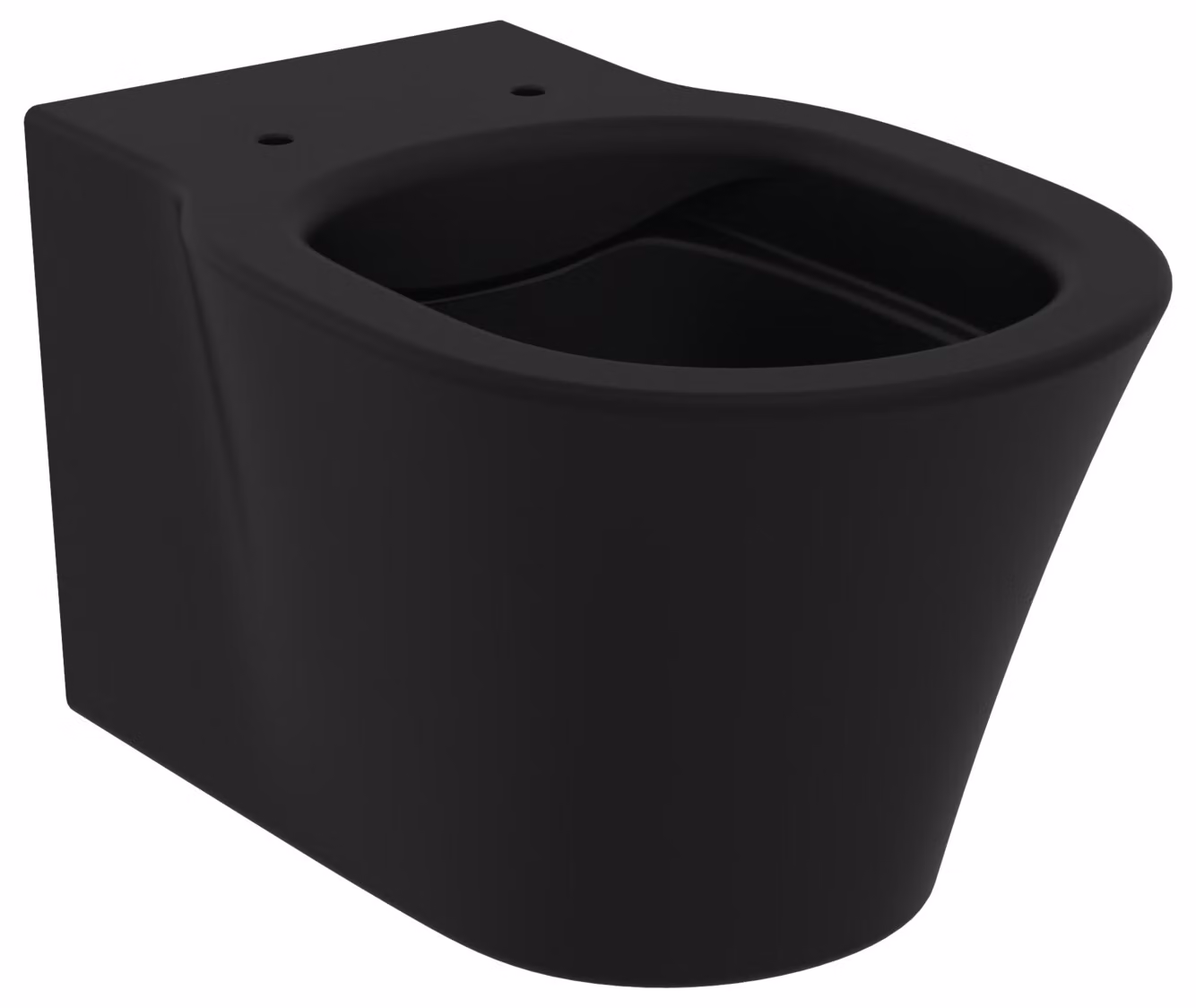 WC Ideal Standard con scarico a terra Connect Air senza brida, nero opaco E2288V3