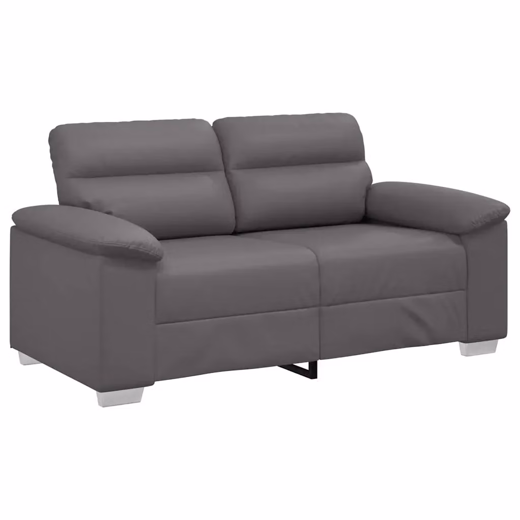 Divano a 2 posti vidaXL in similpelle grigio L: 160 cm, P: 81 cm, H: 84 cm – 2