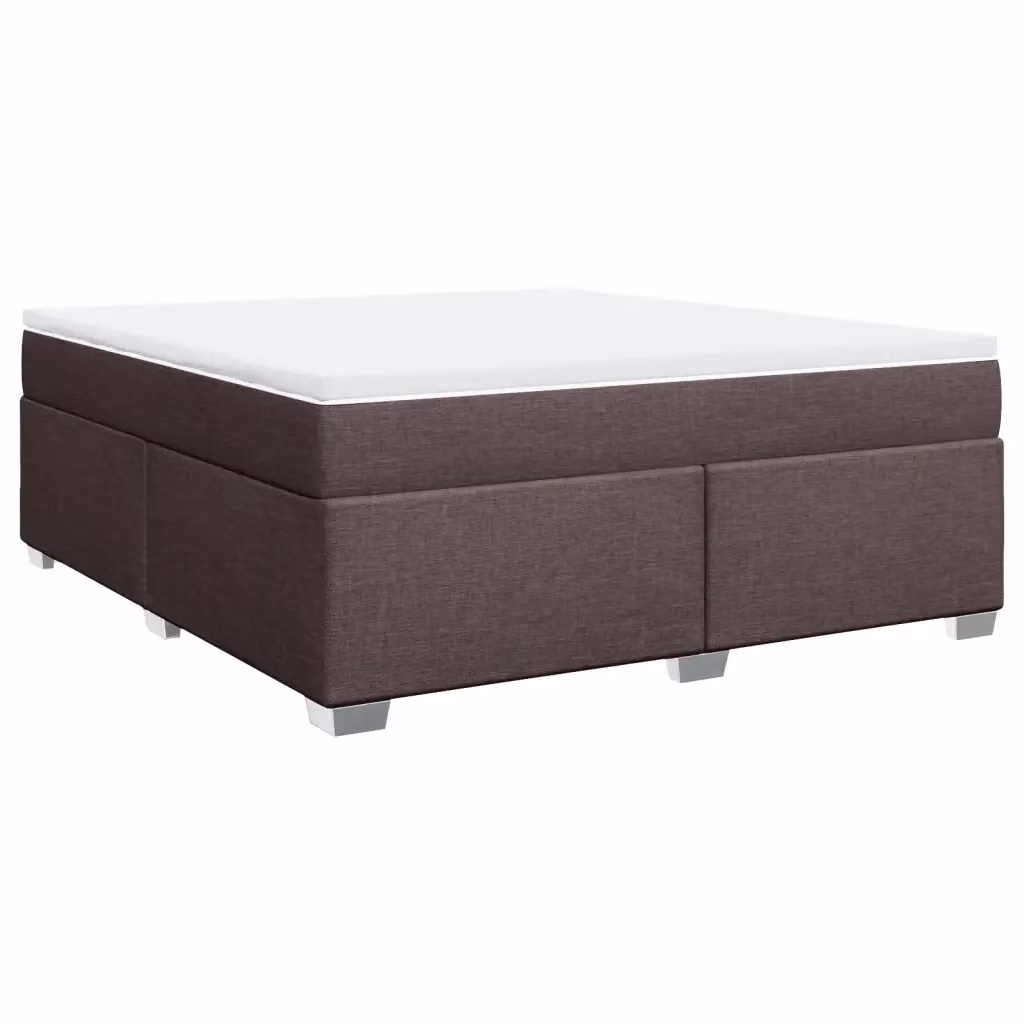 Letto Ibrido vidaXL con Giroletto a Molle e Materasso, Marrone e Bianco, L/P/H: 180 x 200 cm – 2