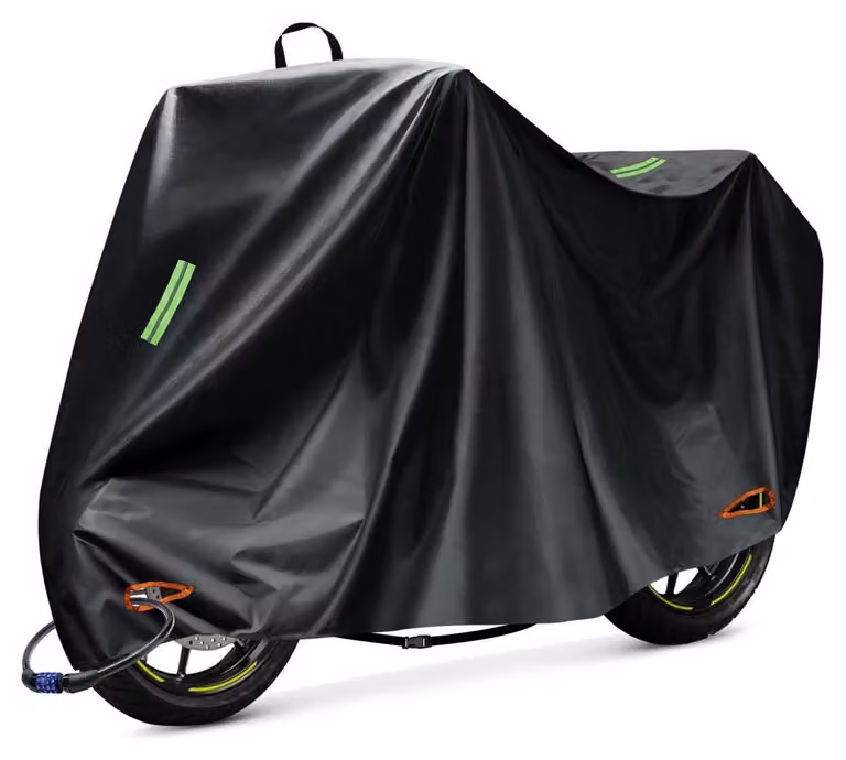 Telo protettivo impermeabile per motociclette, scooter e ciclomotori, realizzato in tessuto Oxford 210D, dimensioni 245x105x125 cm