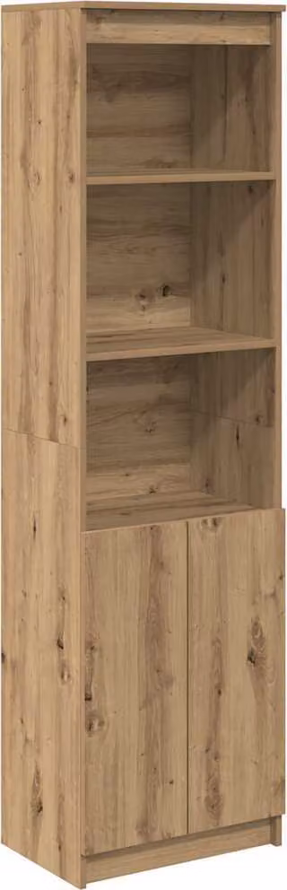 Credenza Rovere Artigianale 50x35x180 cm in Legno Multistrato