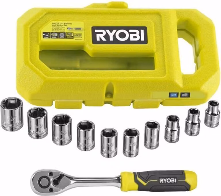 Set di chiavi doppie aperte Ryobi RHRS10PC