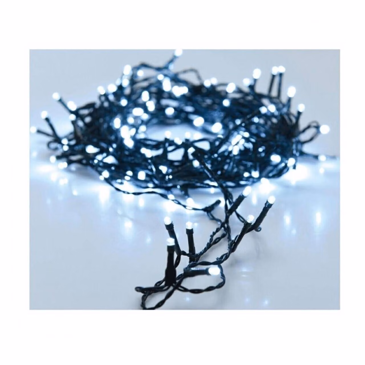H&S Decorazione luci fiabesche 180 LED plastica bianco freddo 1350cm