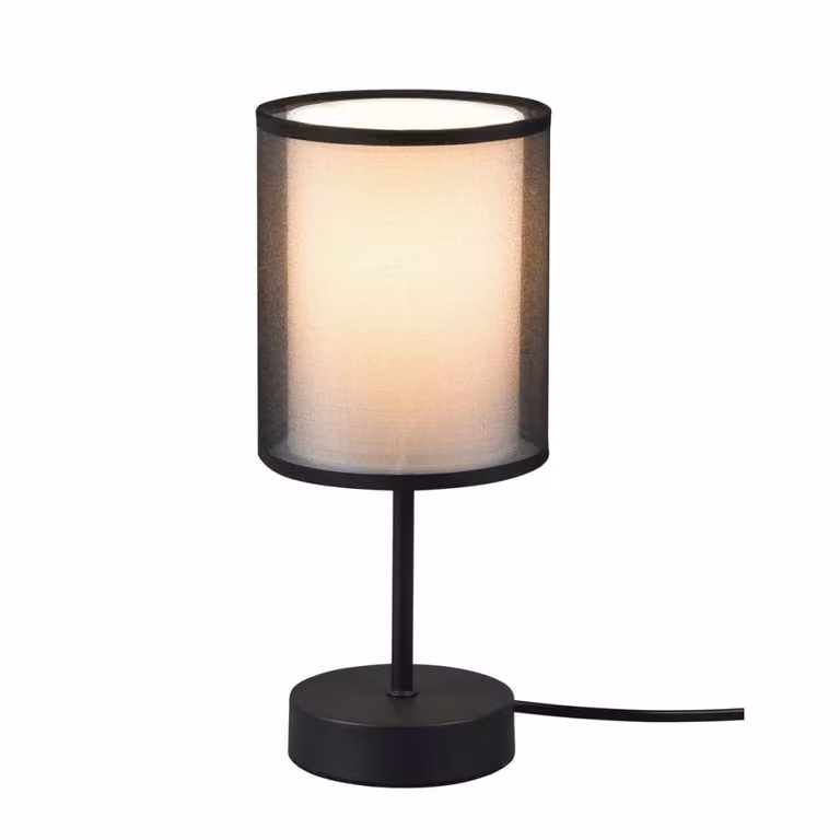 BURTON lampada da tavolo nera Trio 511400132