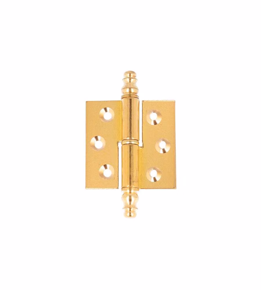 Cerniere a sfilare in ottone lucido 40x50mm sinistre
