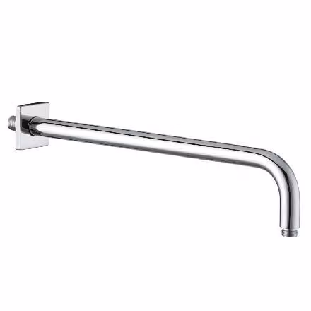 A-QA braccio doccia a parete 400 mm rosone angolare cromo