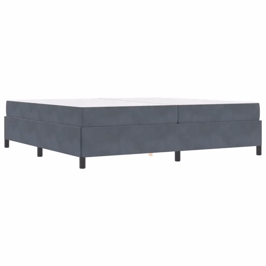 Struttura del letto vidaXL in tessuto grigio con listelli in legno e base rigida L/P/H: 200 x 200 x 203 cm – 2