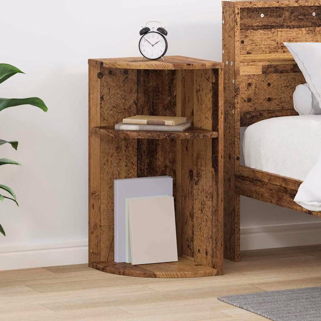 Tavolino moderno vidaXL in legno ingegnerizzato marrone, L/P/H: 29,6 x 29,6 x 60 cm