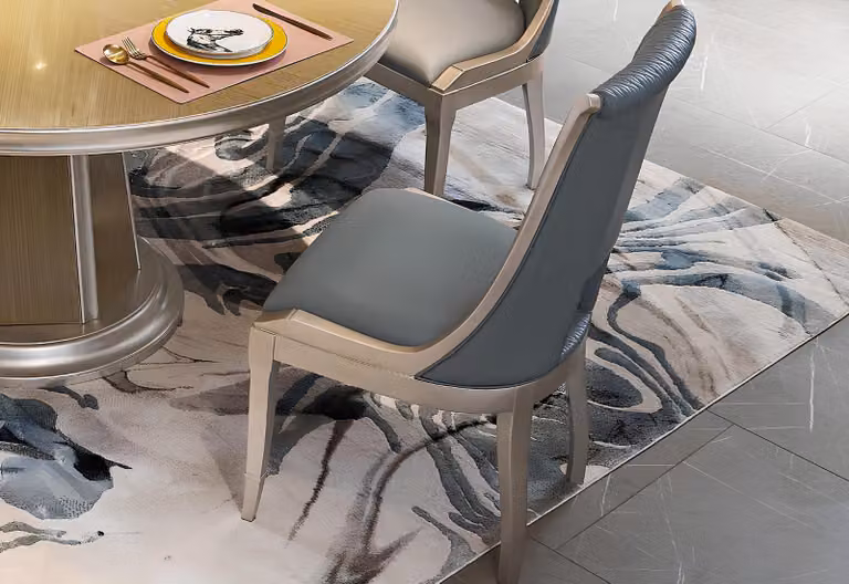 Luxus Stuhl Esszimmer Polster Stühle Sessel Fernseh Echtholz Sitz Lehnstuhl