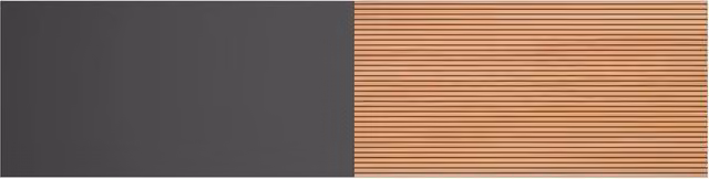 Testiera per letto Herdasa 140cm grafite stampa doghe rovere 67x225x3cm