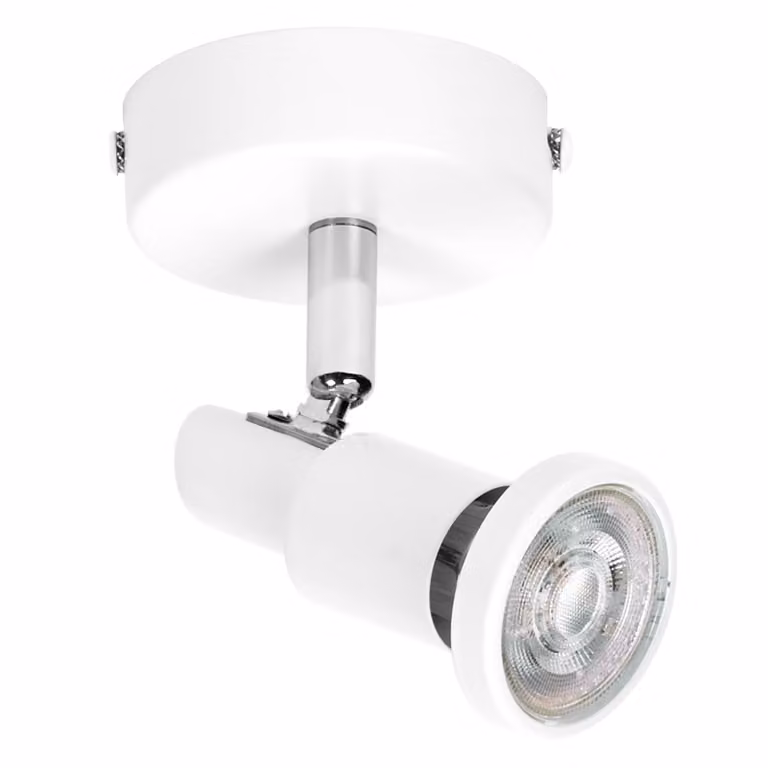 LEDVANCE LED SPOT GU10 1 x 3,4W, 230lm, bianco, temperatura di colore 2.700K, colore della luce bianco caldo, design senza tempo, lampada LED sostituibile, ideale per interni, CRI 90, teste regolabili