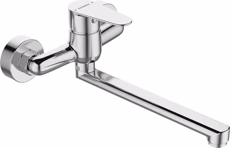 FRESNO Kuchinox Rubinetto a parete per lavabo in cromo