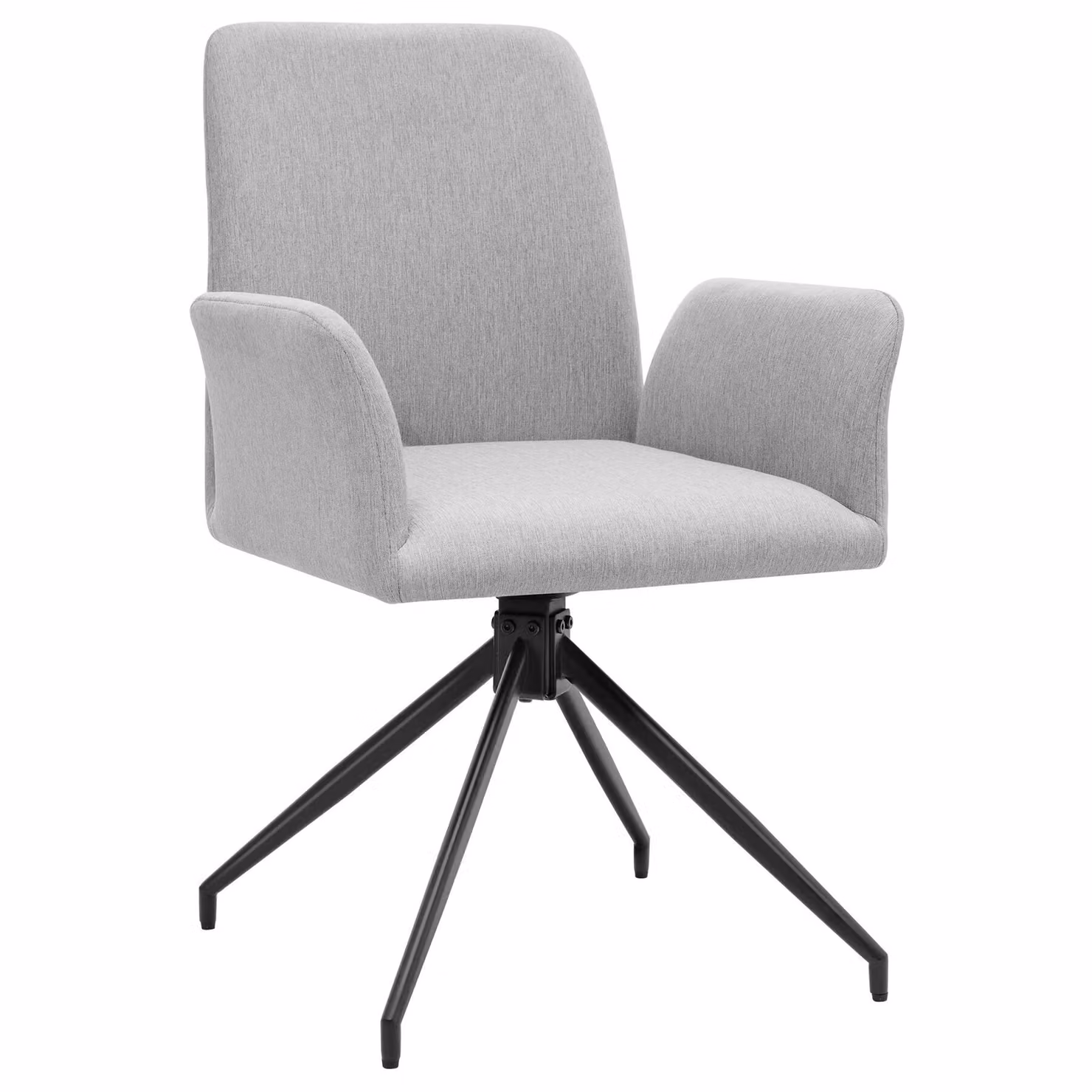 Set di 2 sedie girevoli con braccioli Daya TecTake GmbH, grigio, imbottite in tessuto – 1