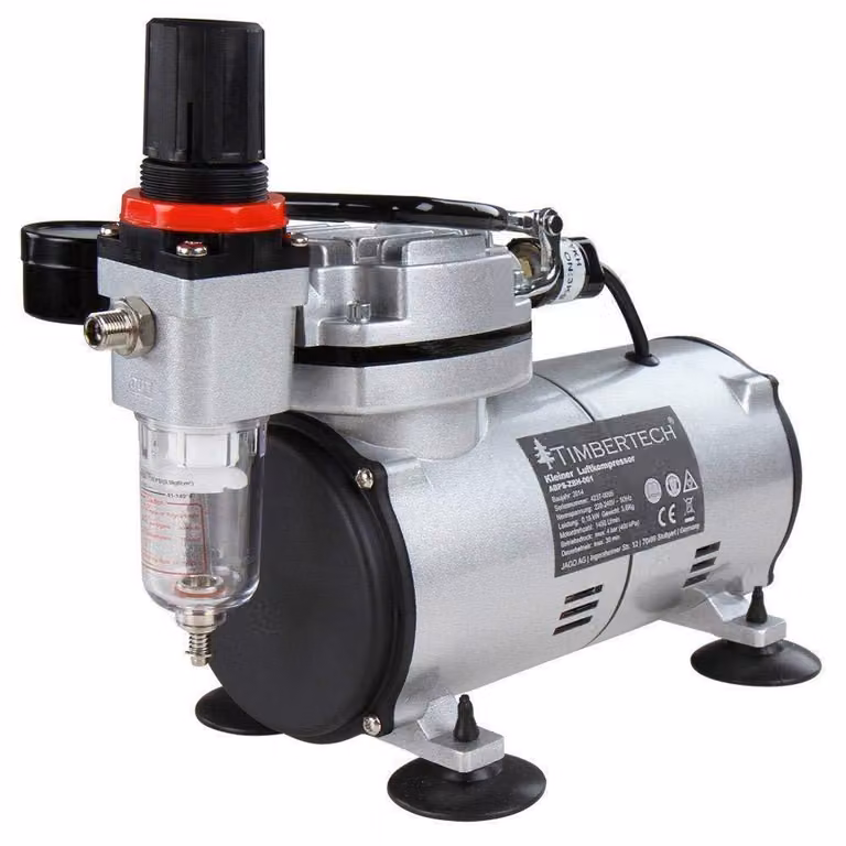 Compressore per aerografo - 220 Volt, 4 bar - Capacità di 23 litri al minuto - Senza olio