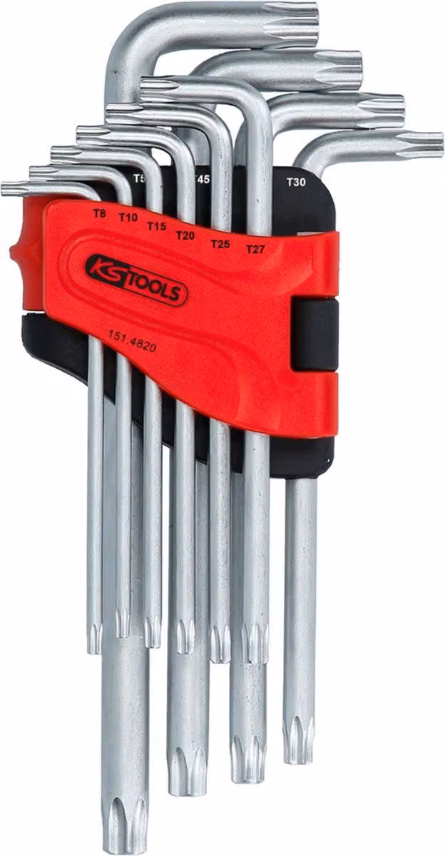 Set di 10 chiavi Torx con foro KS TOOLS - 151.4820
