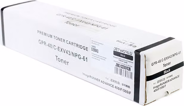 JetWorld Toner nero Canon imageRUNNER ADVANCE 400i, Canon imageRUNNER ADVANCE 500i sostitutivo C-EXV43 (2788B002)