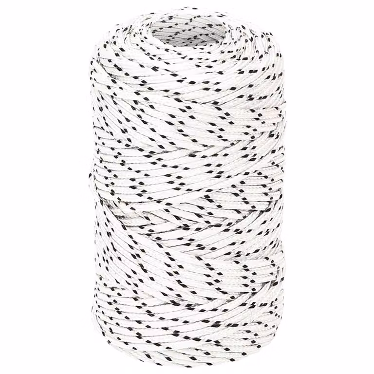 Corda multiuso vidaXL in poliestere bianco 2 mm 250 m
