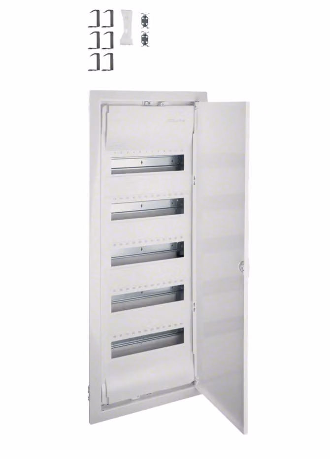 Quadro di distribuzione Volta UPV IP30 5R/ 60M bianco porta Hager VU60NE