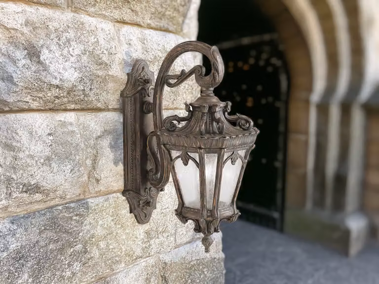 Applique da esterno in stile palazzo, color bronzo, E14, 60 W, Tournai Kichler