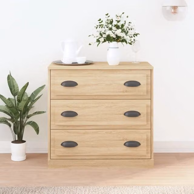 Credenza-Buffet-Armadio da cucina Rovere Sonoma 70x35,5x67,5 cm in Legno Multistrato 340340