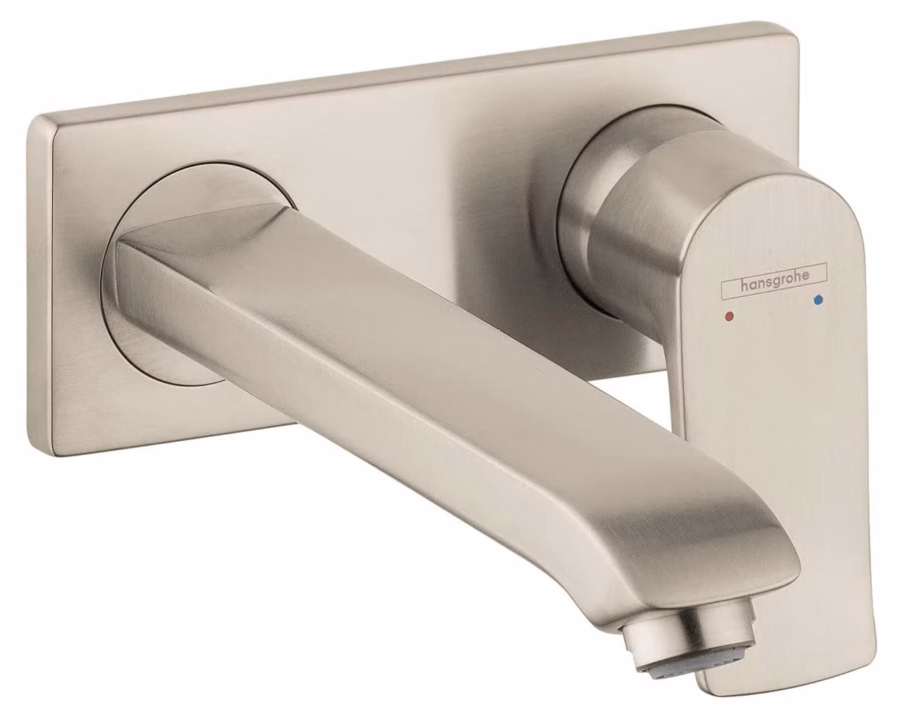 Miscelatore monocomando, finitura in nichel spazzolato, marca Metris
