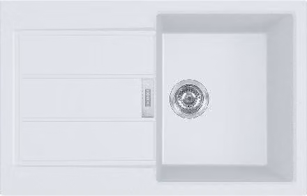 Franke Sirius 2.0 - Lavello in tectonite S2D 611-78, 780x500 mm, bianco 143.0613.581